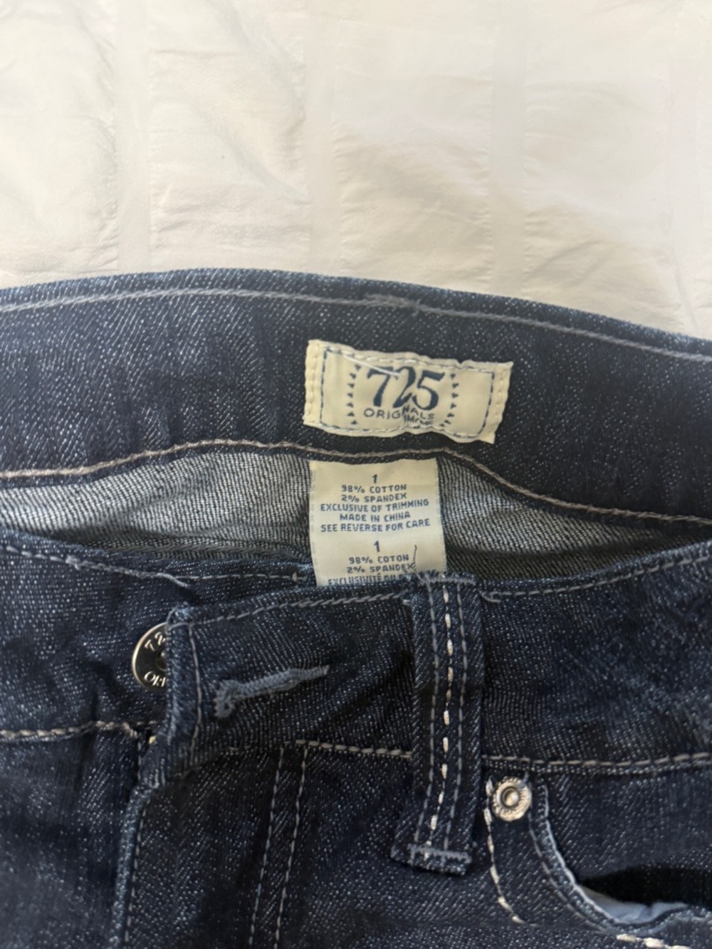 Women’s Dark Blue Denim Jeans Low Rise